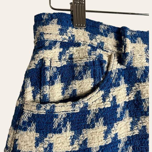 Sandro Sixtine Houndstooth Flounce Mini Skirt Size 6 - Picture 10 of 15